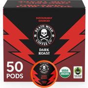 Death Wish Coffee Dark Roast Keurig K-Cup Coffee Pods, 50ct
