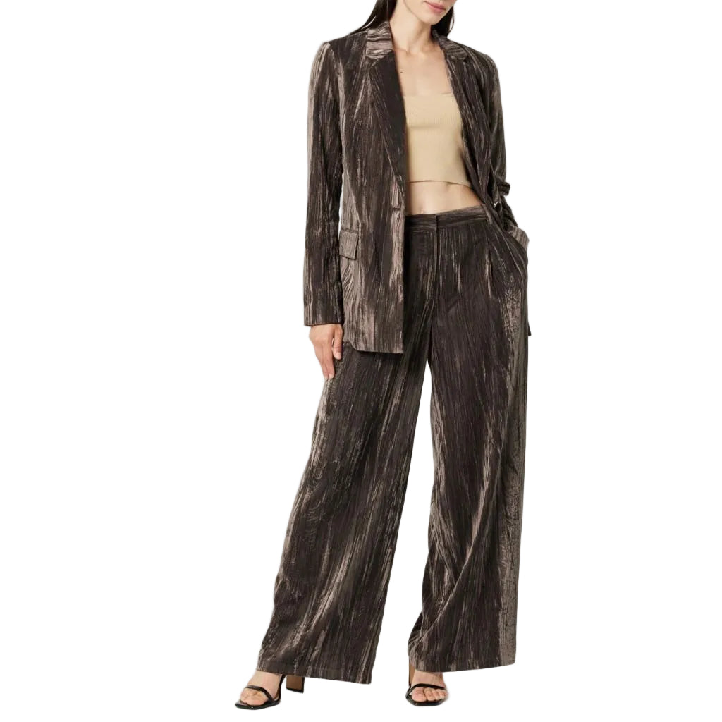The Drop Women's Blake Long Blazer, Java Velvet, Medium