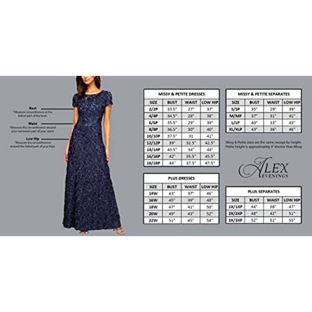 Cocktail Dress in Rosette Lace with Cap Sleeves - Size 14W