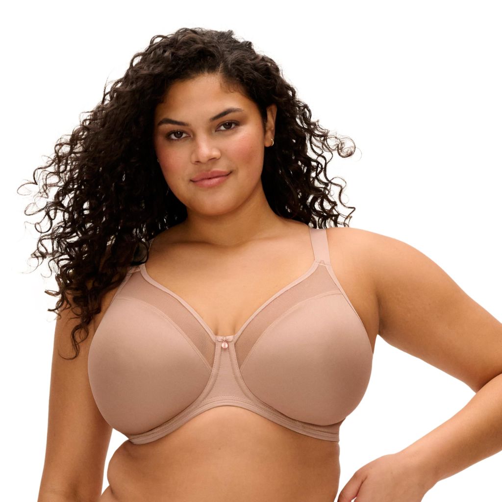 Elomi Smooth Unlined Underwire Molded Bra (4301), 34G, Sahara