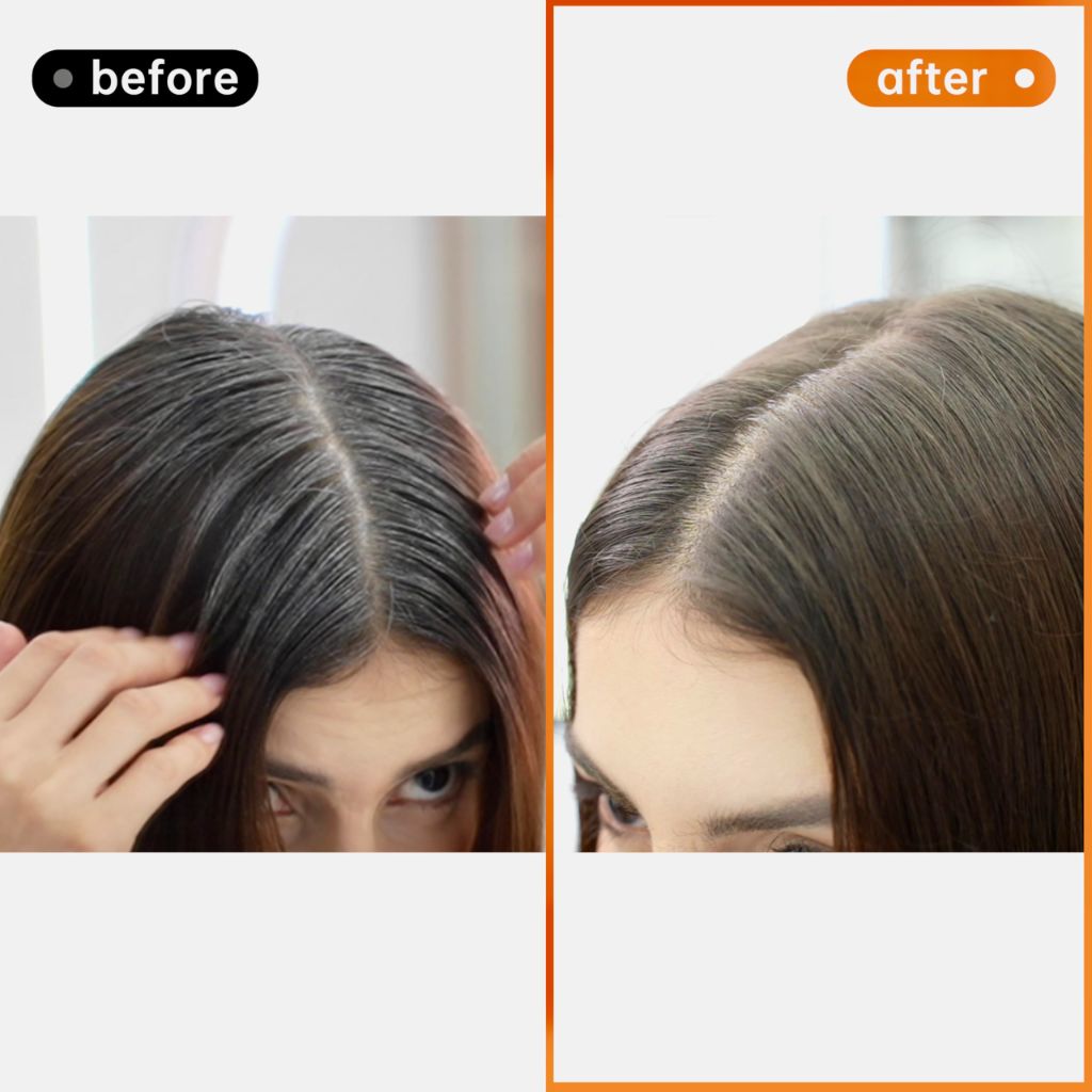 Happy Innocent Hair Color Shampoo for Gray Hair - Hair Dye Shampoo (Dark Brown)