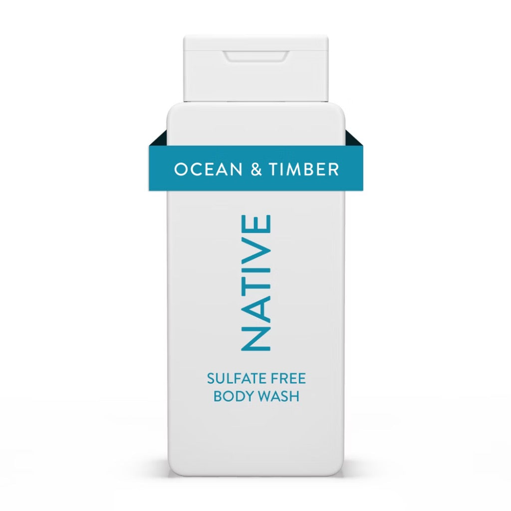 Native Body Wash - Ocean & Timber, 18 fl. oz.