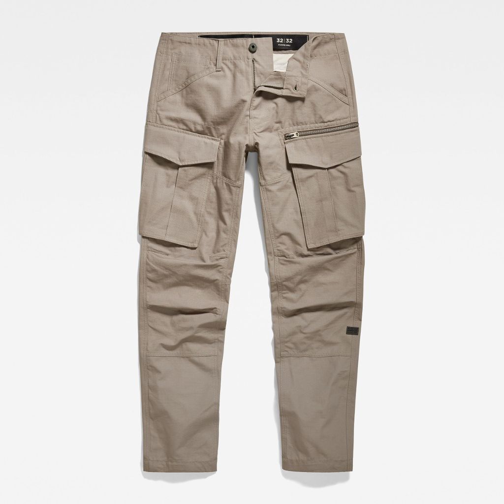 G-STAR Raw Men's Rovic Zip 3D Straight Tapered Fit Cargo Pants,Elephant Skin,29W x 30L