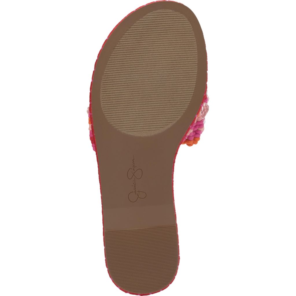 Jessica Simpson Brennara Braided Jewel Sandal, Bright Orchid, 6