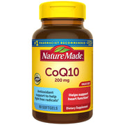 Nature Made CoQ10 200mg for Heart Health Support - 80 Softgels