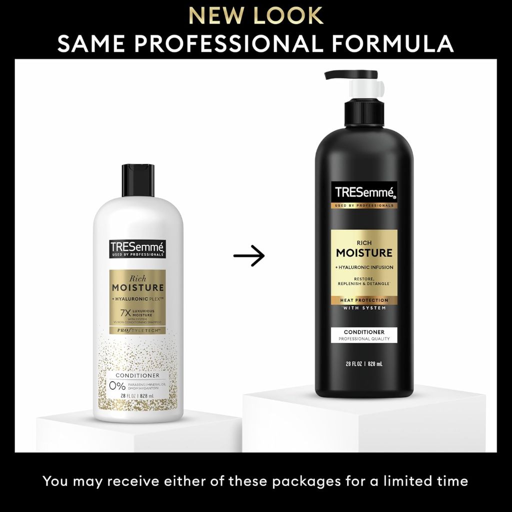 TRESemmé Hydrating Conditioner Rich Moisture for Dry Hair, Formulated With Pro Style Technology 28 Fl Oz