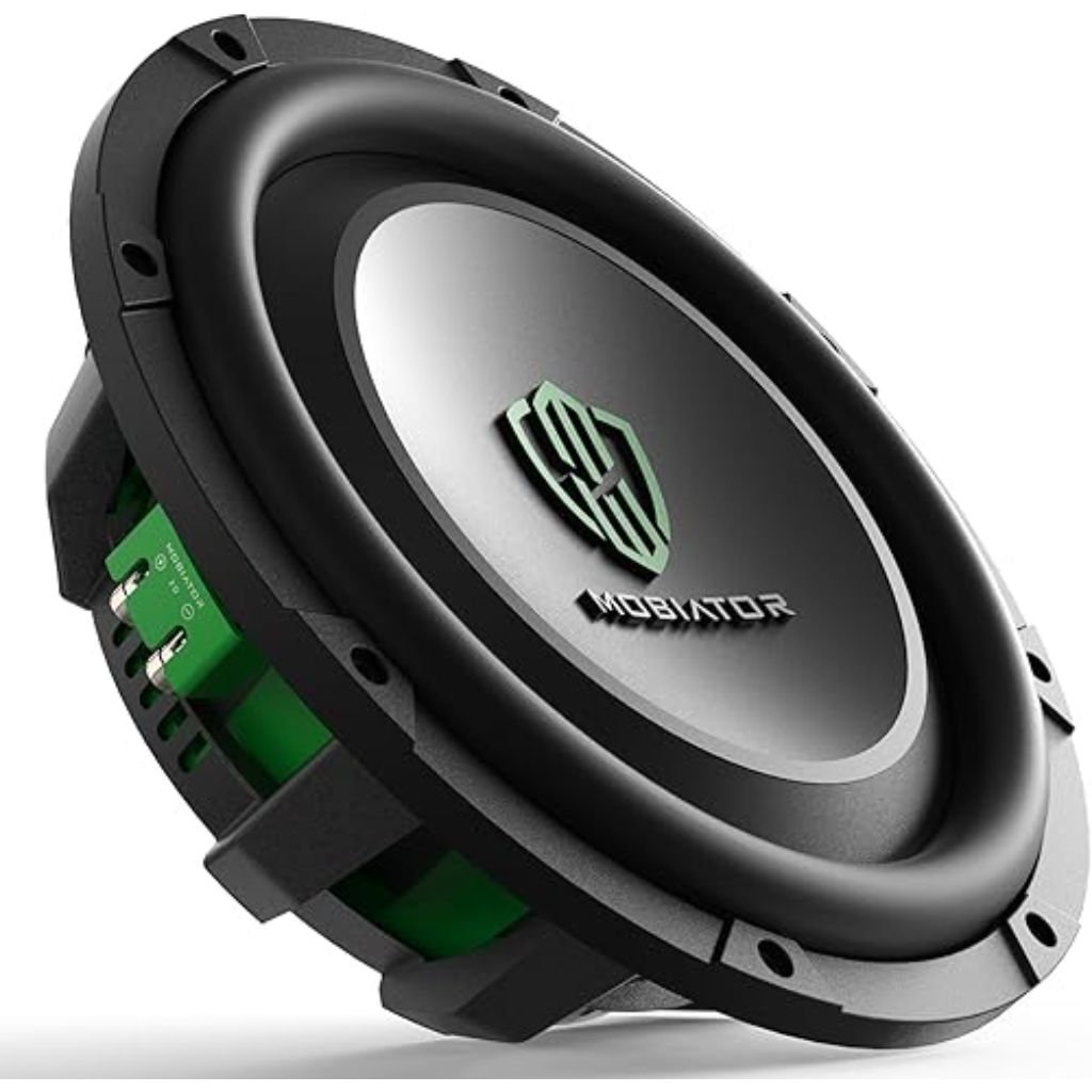 Mobiator DS-12 D4 Shallow Mount Car Subwoofer 12'' 1400W Max Power Dual 4 Ohm High Performance Subwoofer, Black-MB-DS124 (12'' Dual 4 Ohm)
