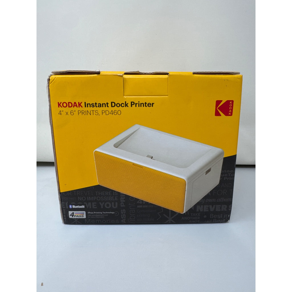 KODAK Dock Plus 4PASS Instant Photo Printer (4x6 Inches) + 10 Sheets