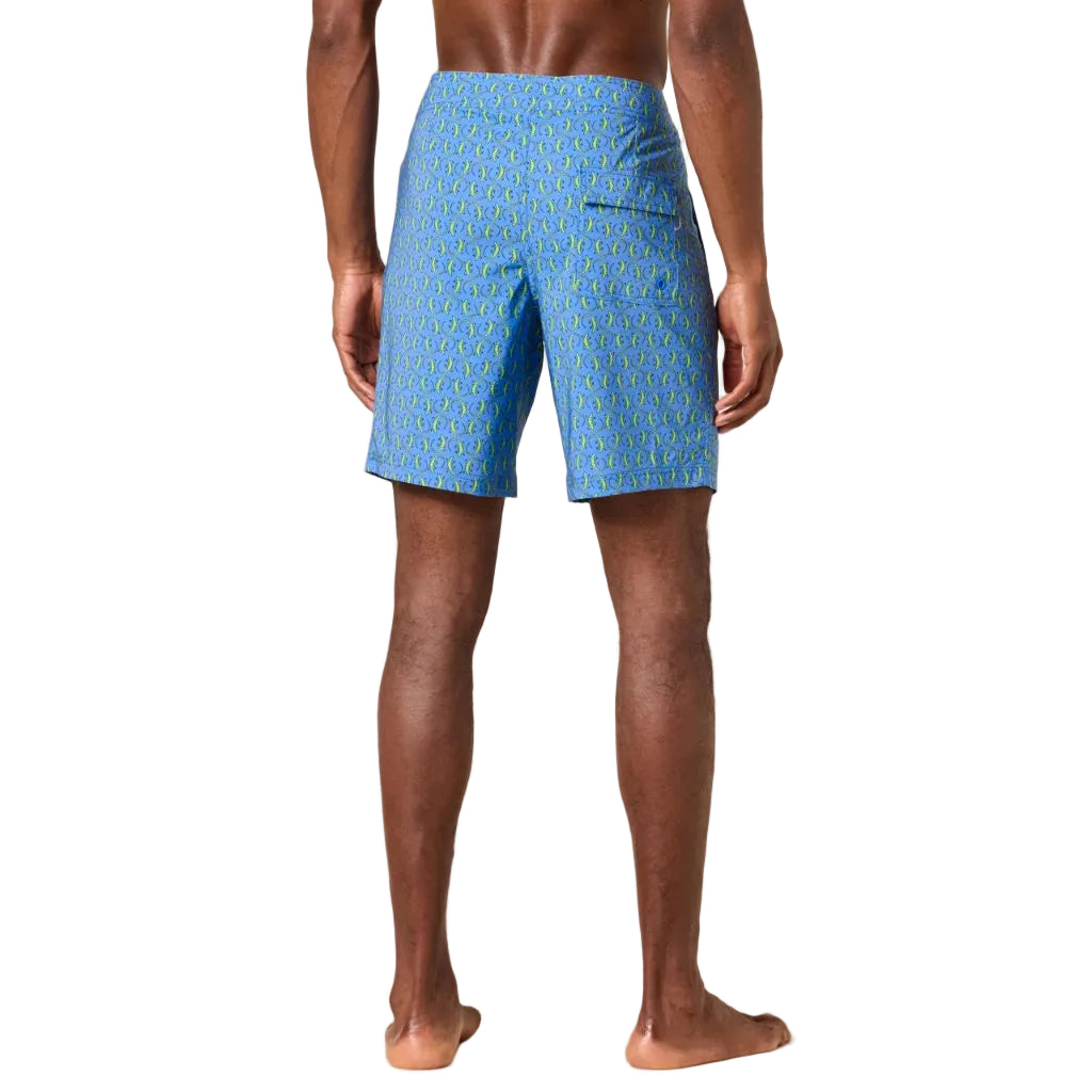 Amazon Essentials Men's 9" Quick-Dry Board Shorts, Blue Lizards, X-Small