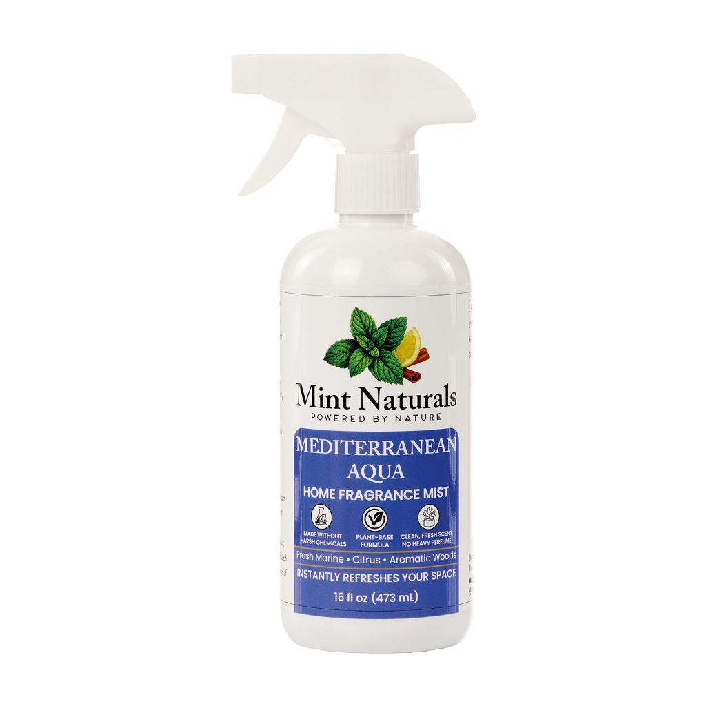 Natural Mediterranean Aqua Room Spray & Odor Eliminator – Fresh Marine Citrus 16 oz