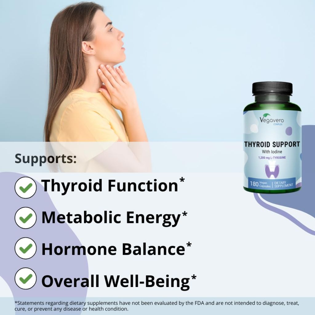 Vegavero Thyroid Support - 180 Capsules