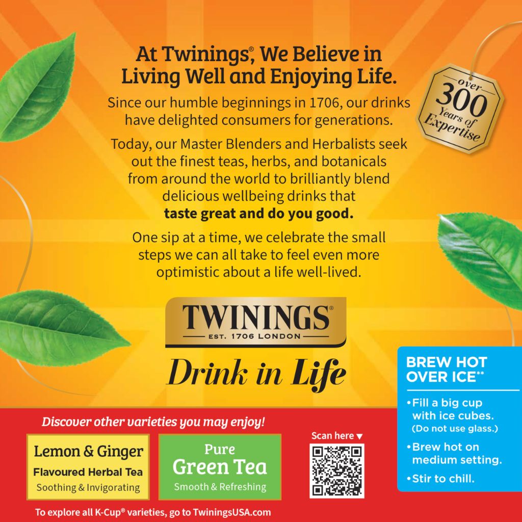 Twinings Decaffeinated English Breakfast Black Tea K-Cup Pods for Keurig, 24 Count (Pack of 1)