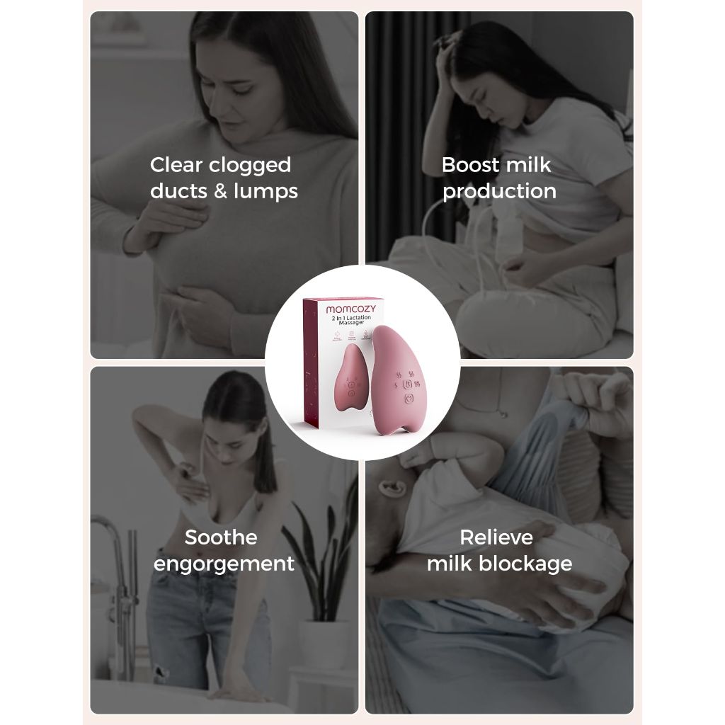 Momcozy A1Pro Lactation Massager,  Breastfeeding Essentials with Memory Function & Fast Charging, for Postpartum Mom