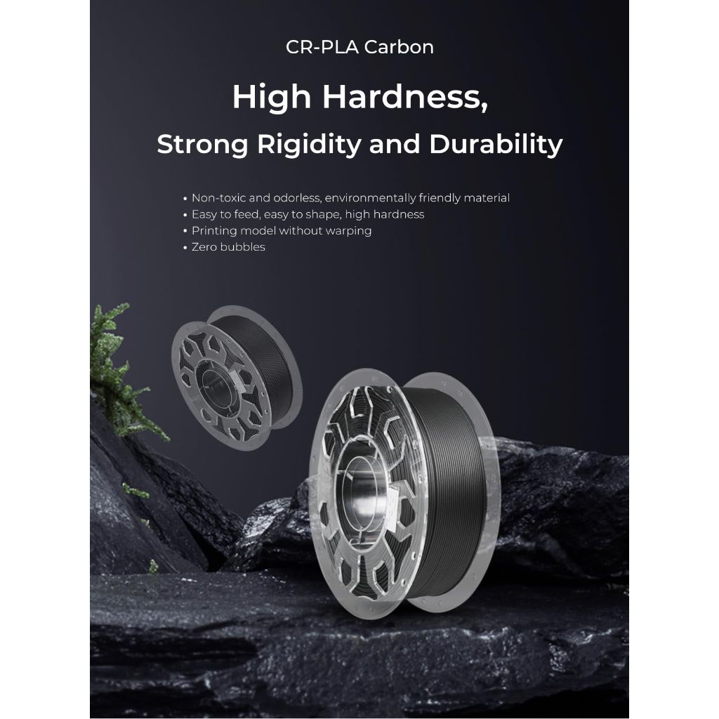 Creality Carbon Fiber Filament 1.75mm, 3D Printer Filament, 1kg (2.2lbs) Spool