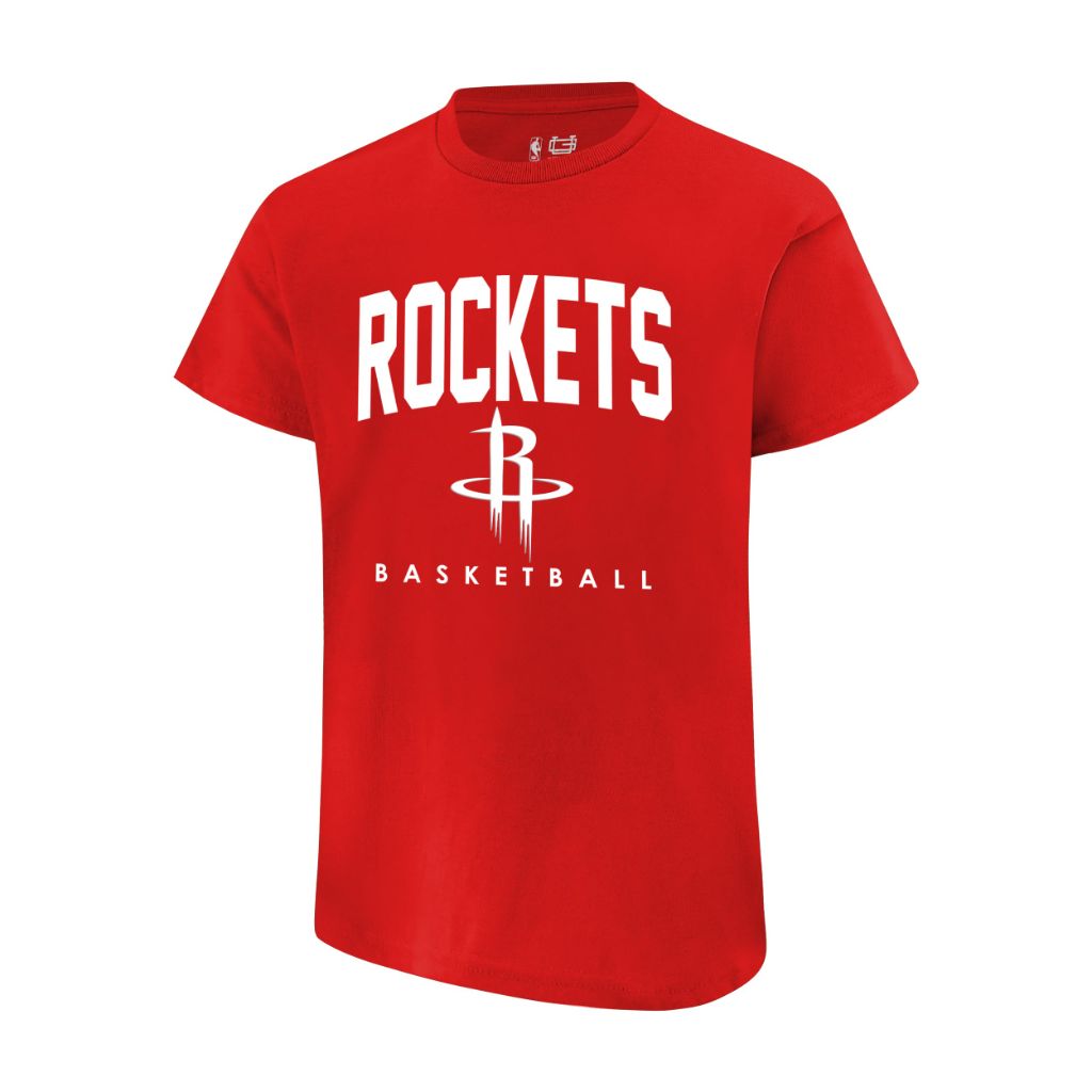 Ultra Game Men's NBA Official Teamster Short Sleeve T-Shirt, Houston Rockets, Team Color, X-Large
