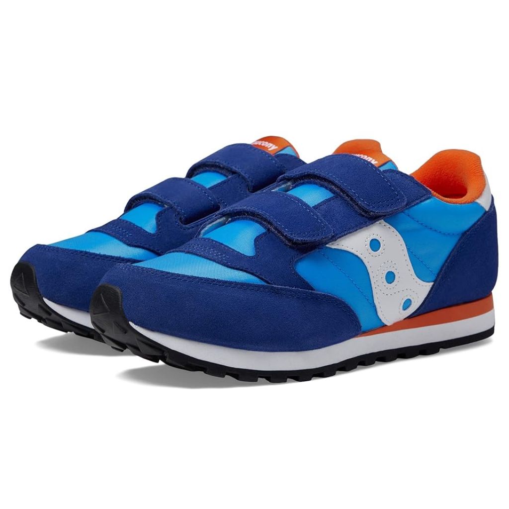 Saucony Kids' Jazz Double H & L Sneakers - Blue/Orange, Size 5.5 Big Kid