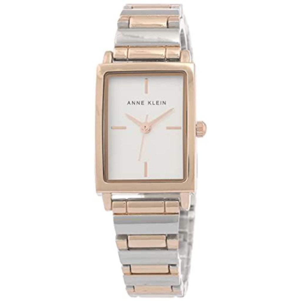 Anne Klein Women's Wrist Watch, Japanese Quartz, Two-Tone Gold/Silver Band, 21mm Model: AK/3763SVRT