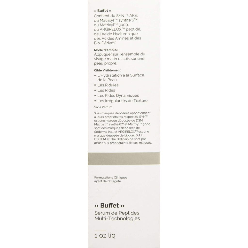 The Ordinary Buffet 30ml - Peptide Serum for Hydration and Anti-Aging