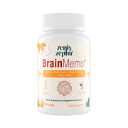 ZenixZephir Memory Focus Supplement - Brain Support with Omega-3, Bacopa 60 Softgels