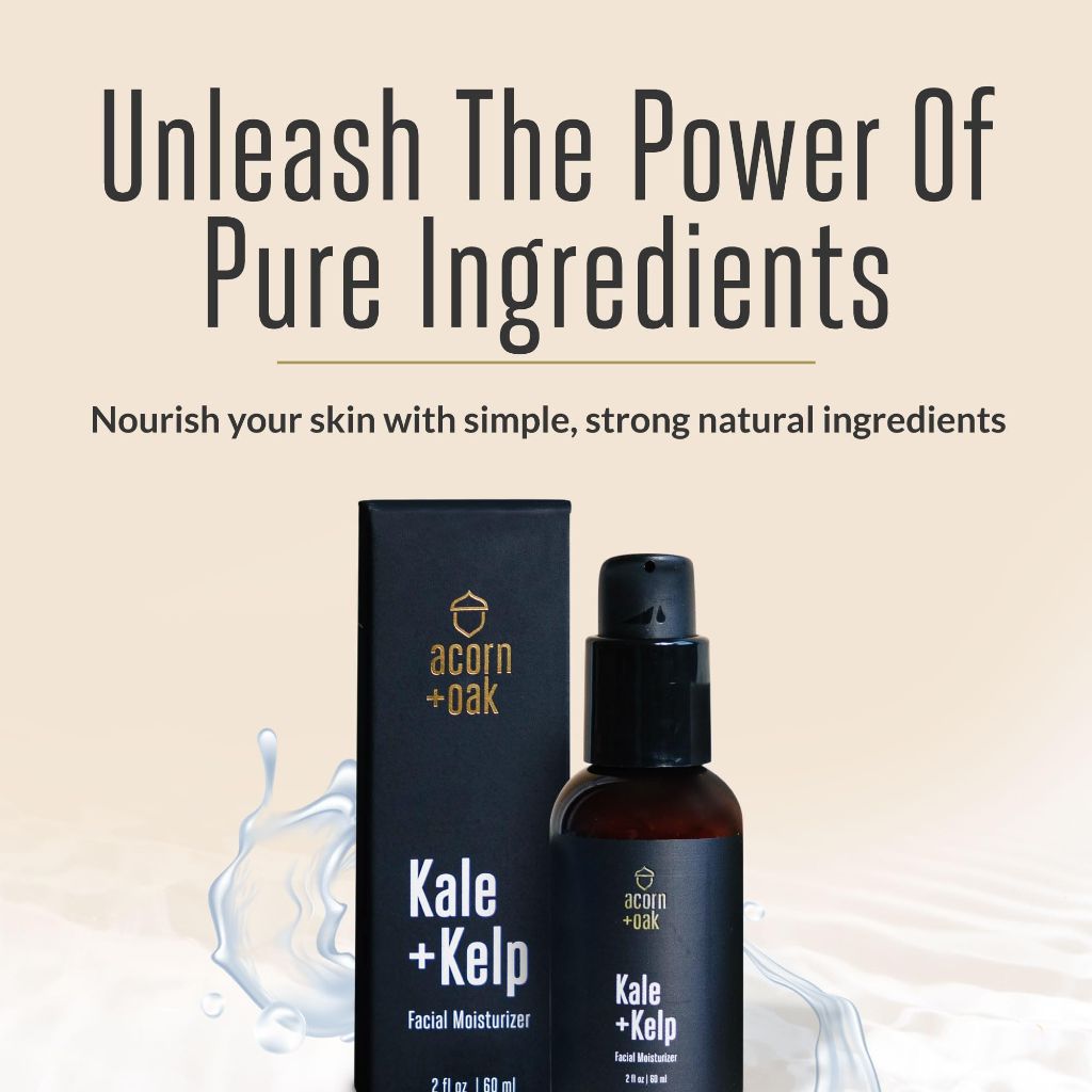 ACORN + OAK Face Moisturizer with Aloe, Niacinamide, and Vitamin C, 2 fl. oz.