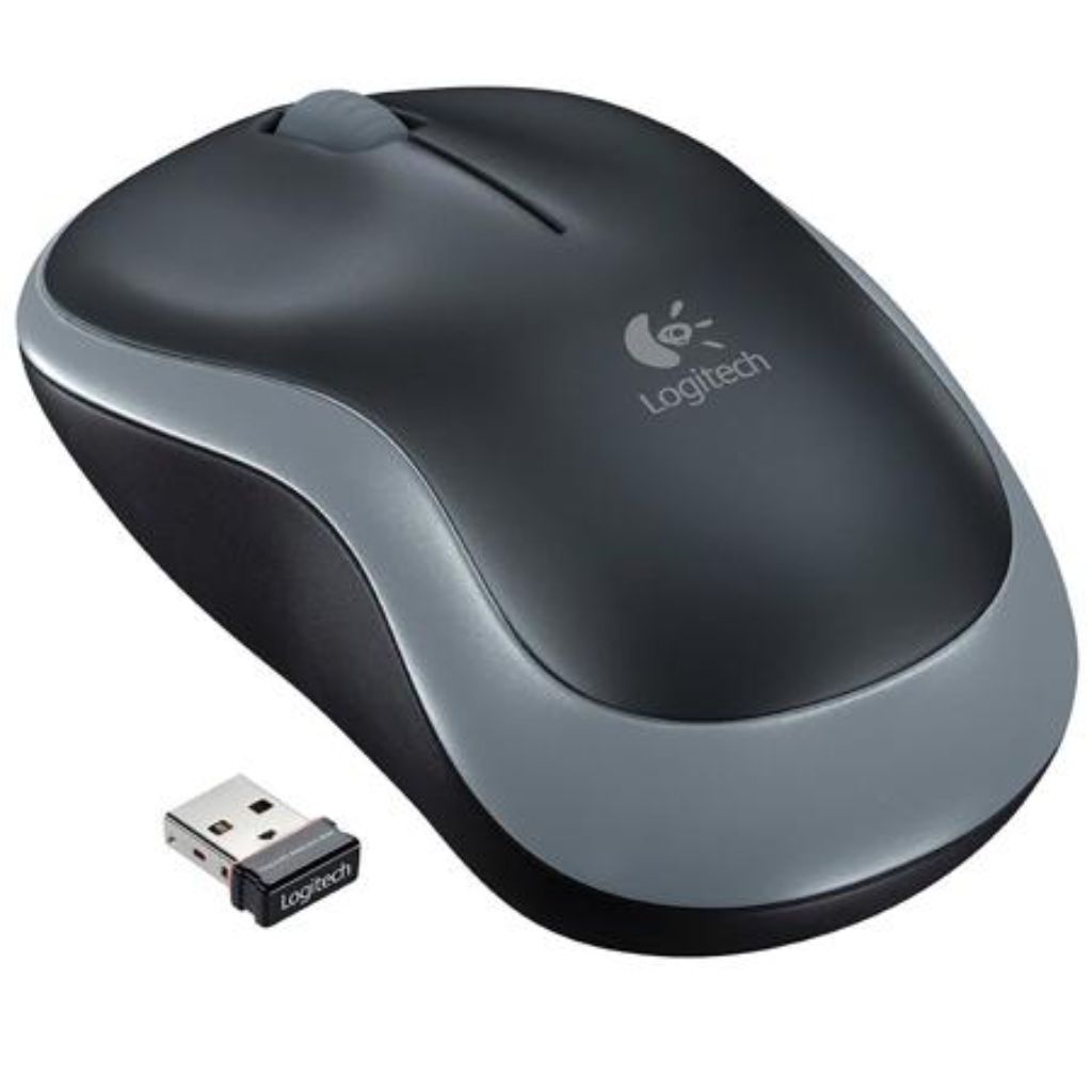 Logitech M185 Wireless Mouse  2.4GHz with USB Mini Receiver - Swift Gray