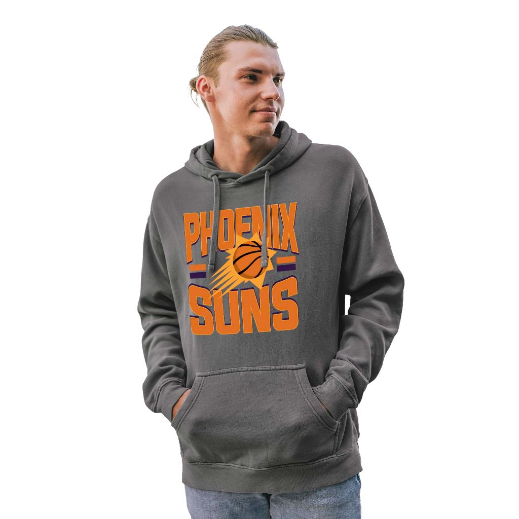 Blue 84 Phoenix Suns NBA Officially Licensed Hooded Sweatshirt Ringspun Bold Black, Medium