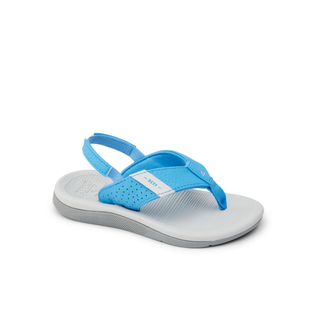 Reef Toddler/Little Boys' Santa Ana Flip Flop, Backstrap, Light Blue/Light Grey, 3