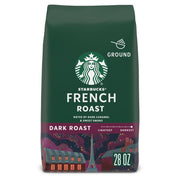 Starbucks Ground Coffee, Dark Roast Hot or Iced Coffee, French Roast, 28 oz