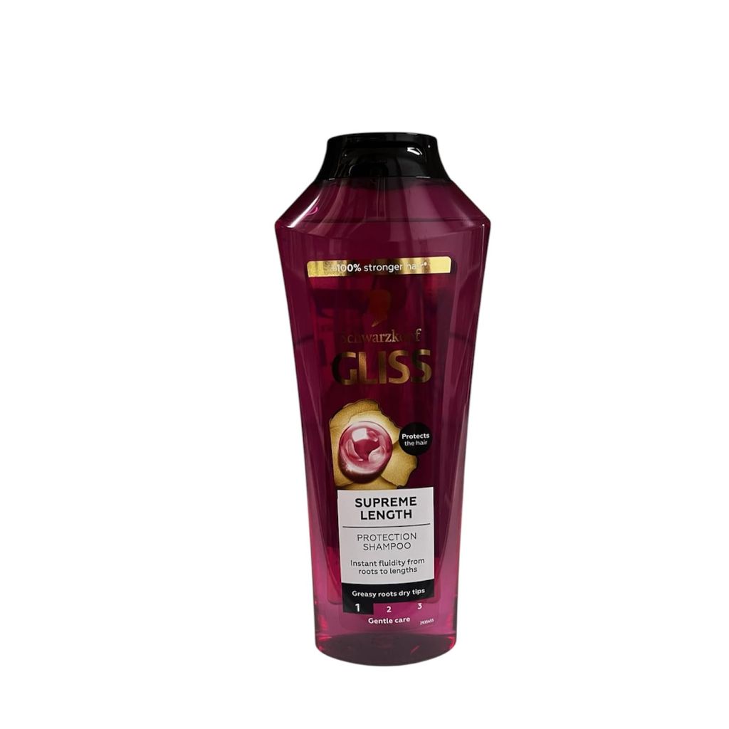 Schwarzkopf Gliss SUPREME LENGTH Shampoo 400ml + Conditioner 200ml Set for Long Hair