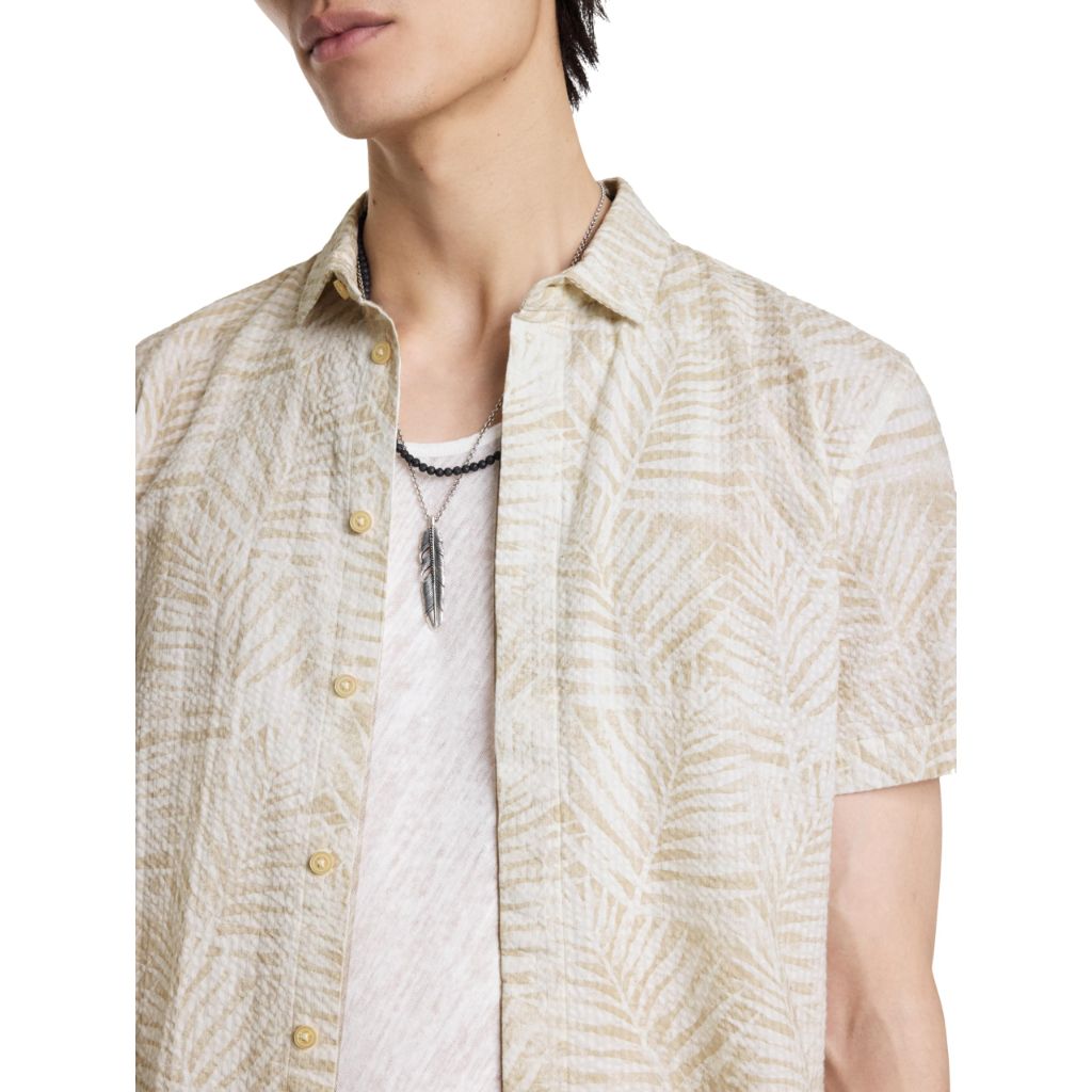 John Varvatos Loren Shirt Terra Brown SZ L