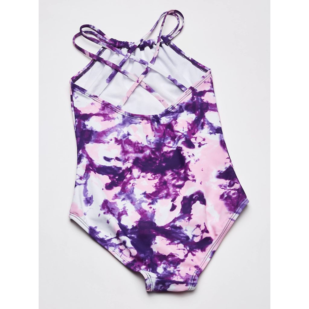 Kanu Surf Girls, Jasmine Beach Sport Halter One Piece Swimsuit, Seafoam Purple, 12