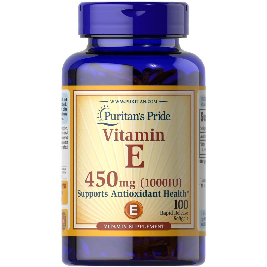 Puritan's Pride Vitamin E 450 Mg, Supports Immune Function, 100 Count