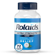 Rolaids Ultra Strength Antacid Chewable Tablets, Mint, 72-Count