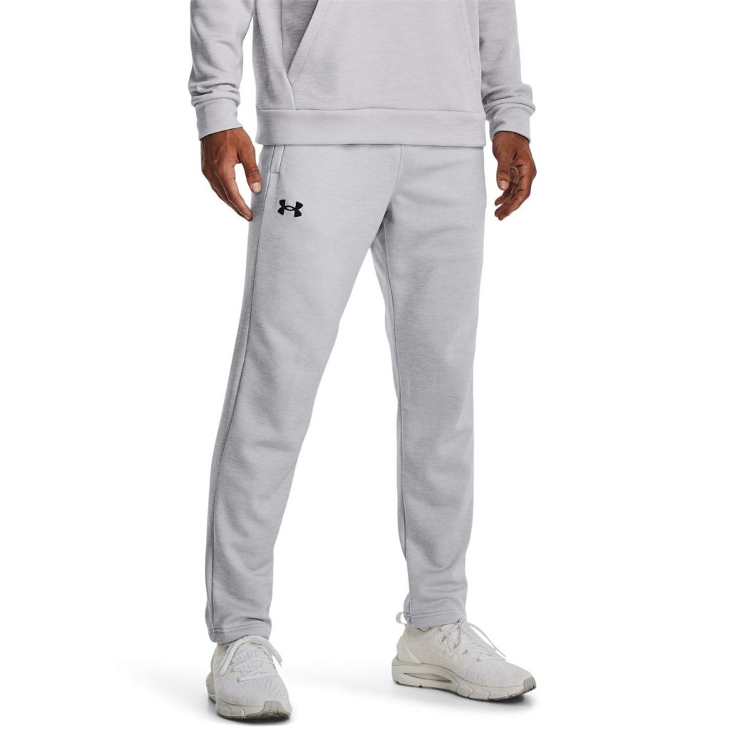 Under Armour Mens ArmourFleece Twist Tapered Leg Pant, (014) Halo Gray / / Black, 4X-Large Tall
