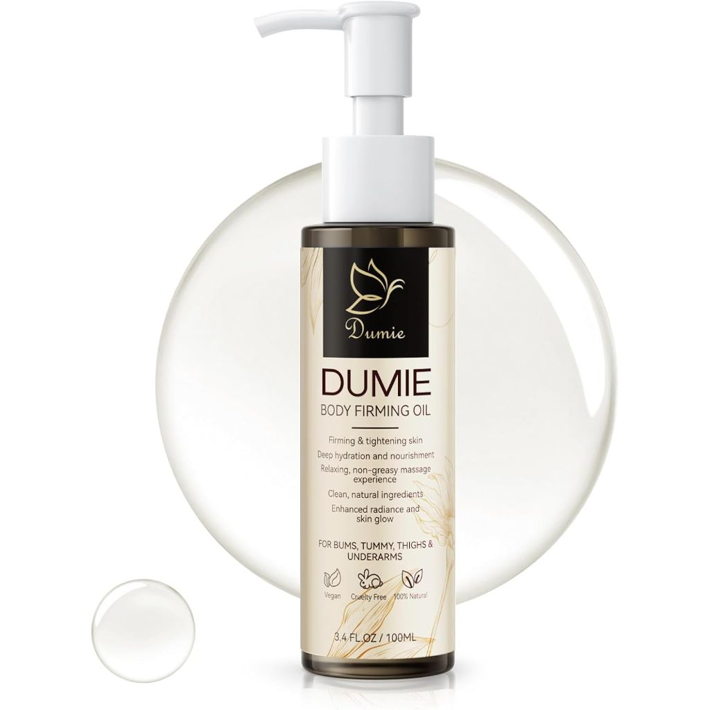 Dumie Magic Body Firming Oil, Post-Shower Body Oil With 767,000ppm Jojoba Oil - 3.4 fl. oz.