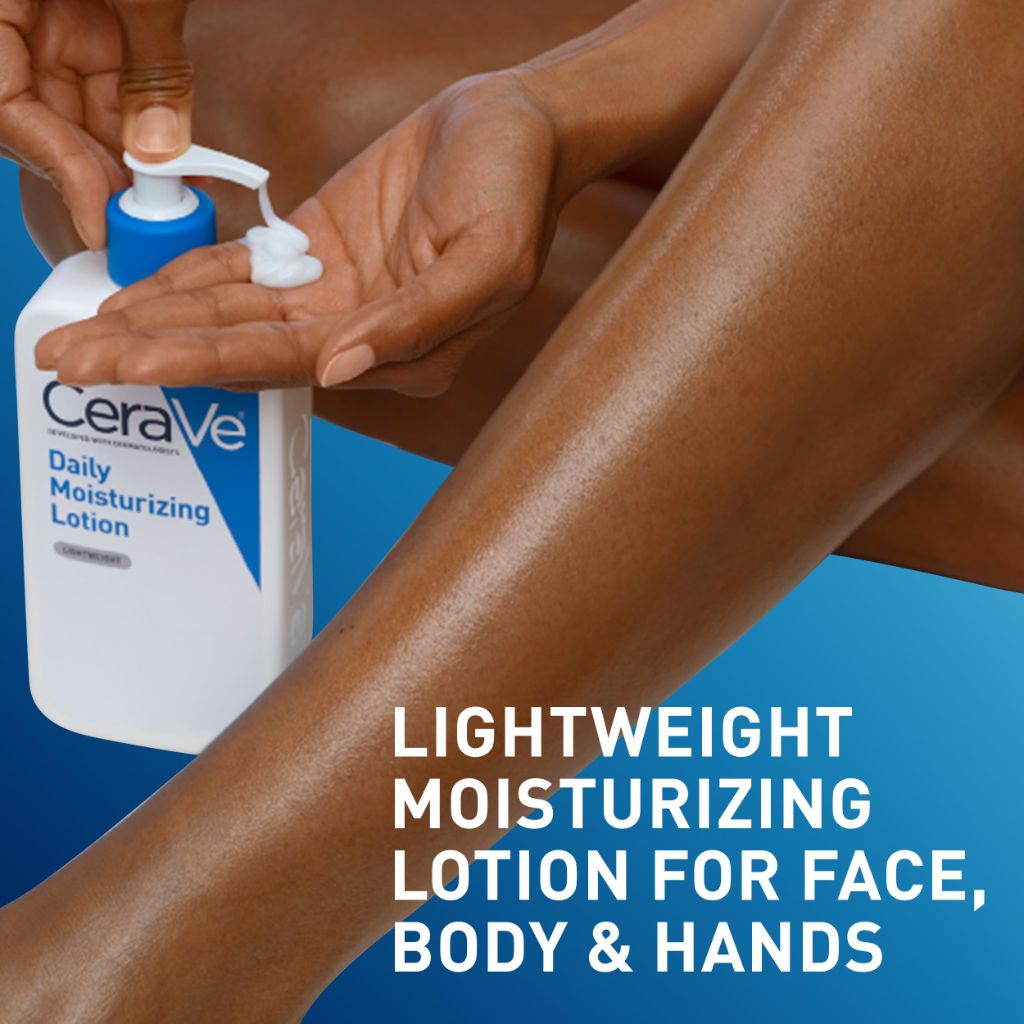 CeraVe Daily Moisturizing Lotion for Dry Skin, Body Lotion & Face Moisturizer | Fragrance Free | 12 Ounce