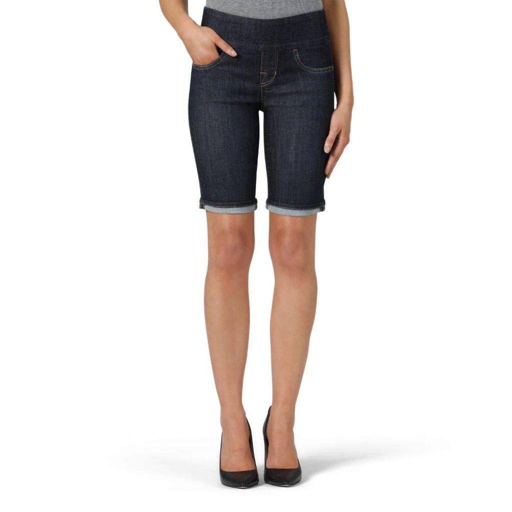 SZ 12,  Rock & Republic Women's Denim Rx Fever Stretch 10" Bermuda Shorts, Resident Hottie-Rinse
