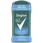 Degree Men Original Antiperspirant Deodorant - Cool Rush, 2.7oz (Twin Pack)