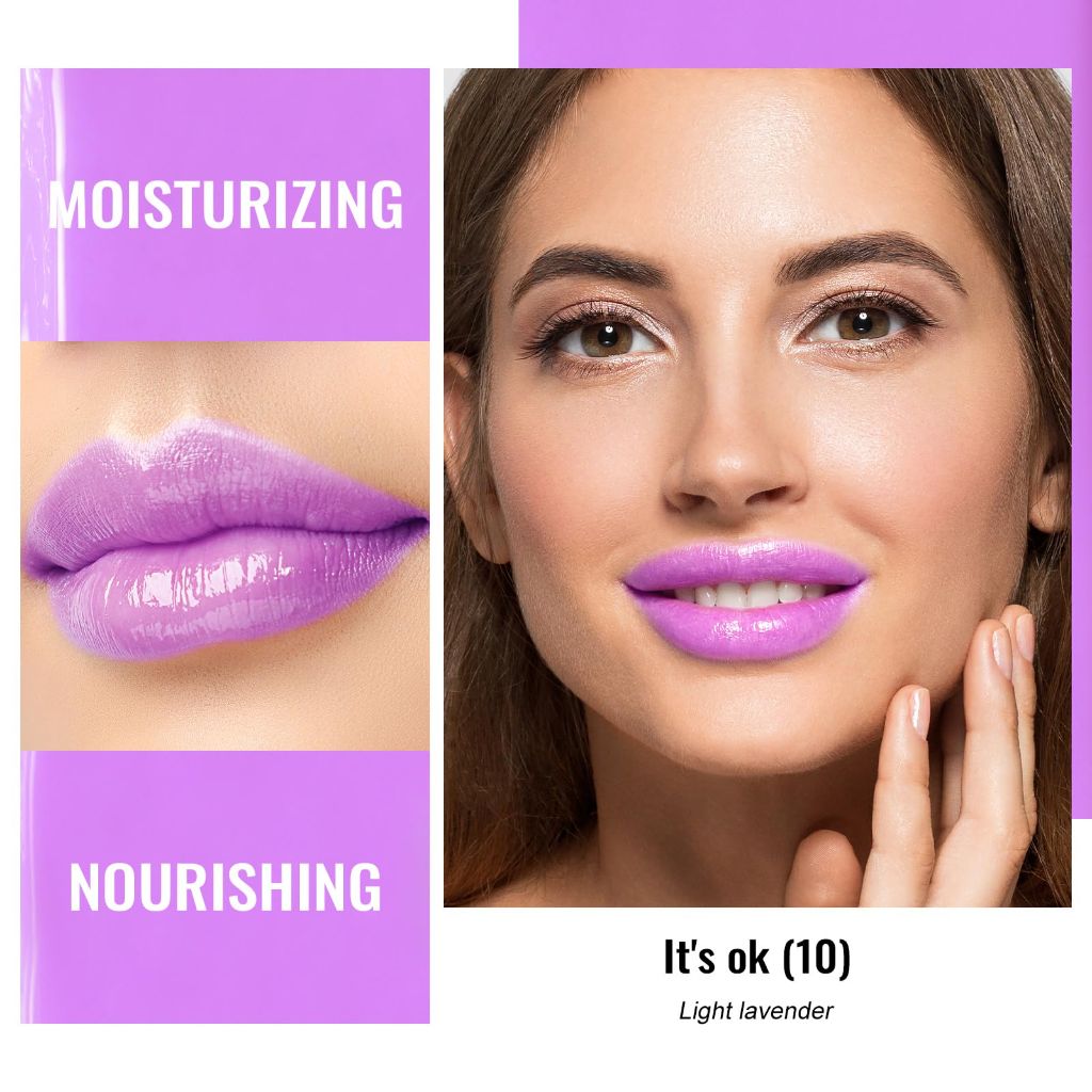 Oulac Pinky Purple Lipstick, Vegan 2.2g/0.07oz (10)