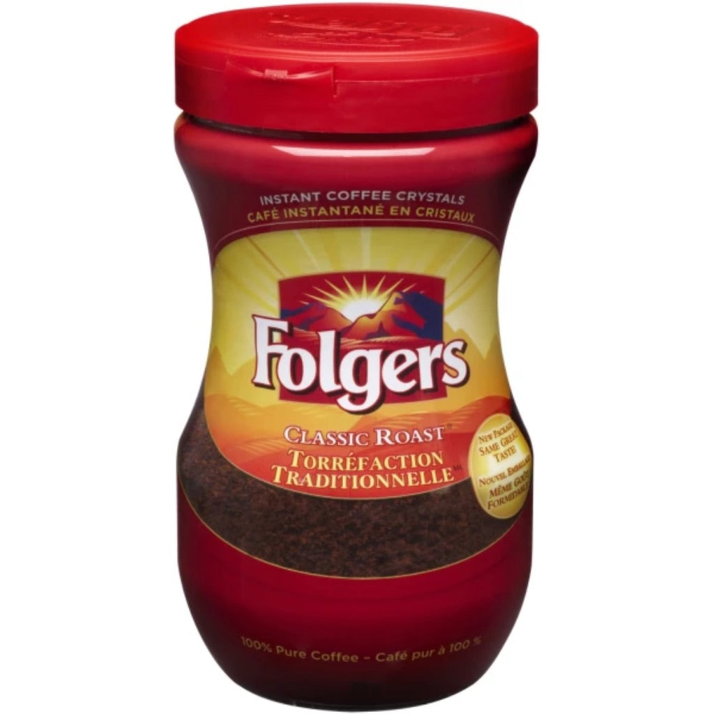 Folgers Classic Roast Instant Coffee, 8 oz
