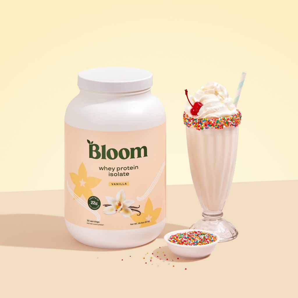 Bloom Nutrition Whey Isolate Protein Powder | Vanilla
