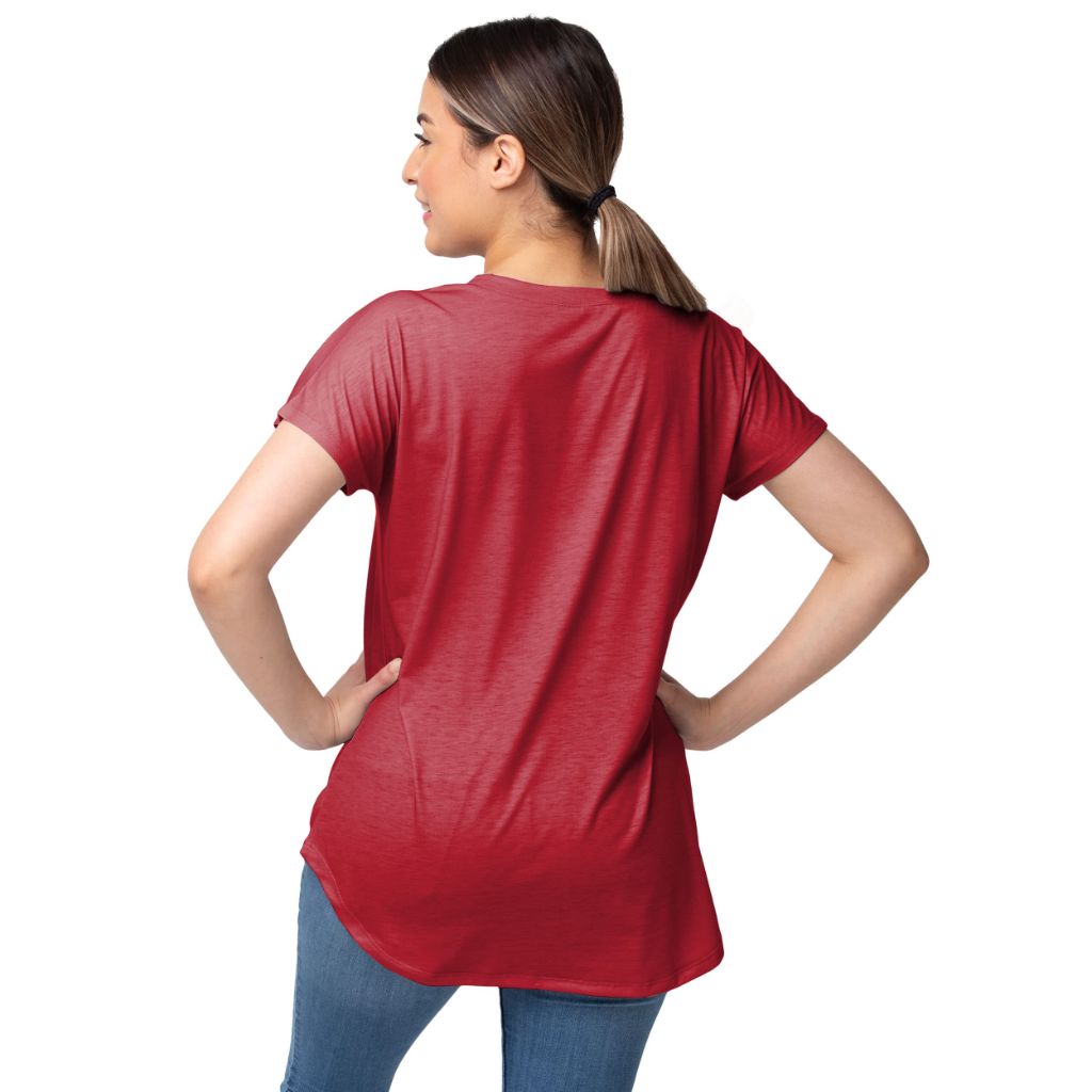 FOCO San Francisco 49ers NFL Womens Script Wordmark Tunic Top - XL