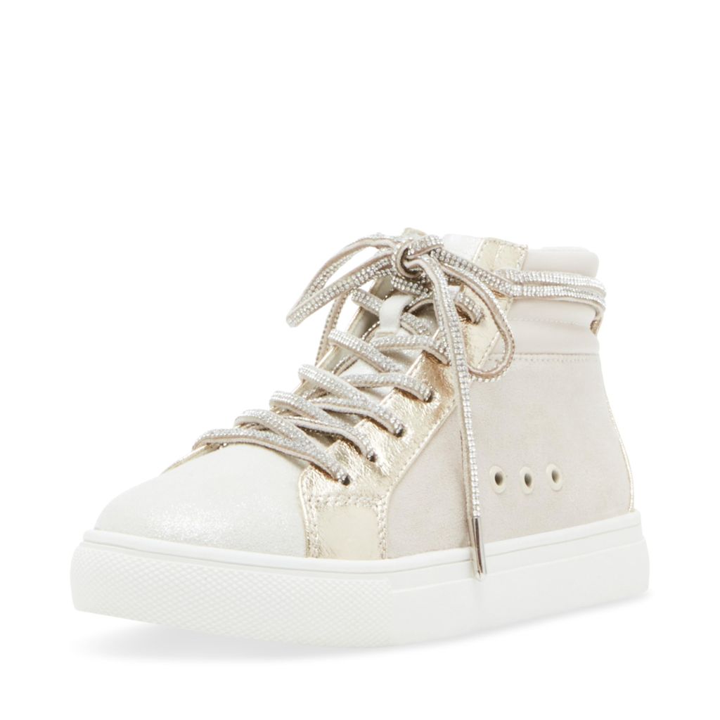 Steve Madden Girls Shoes TRICKYY Sneaker, Gold - size 1