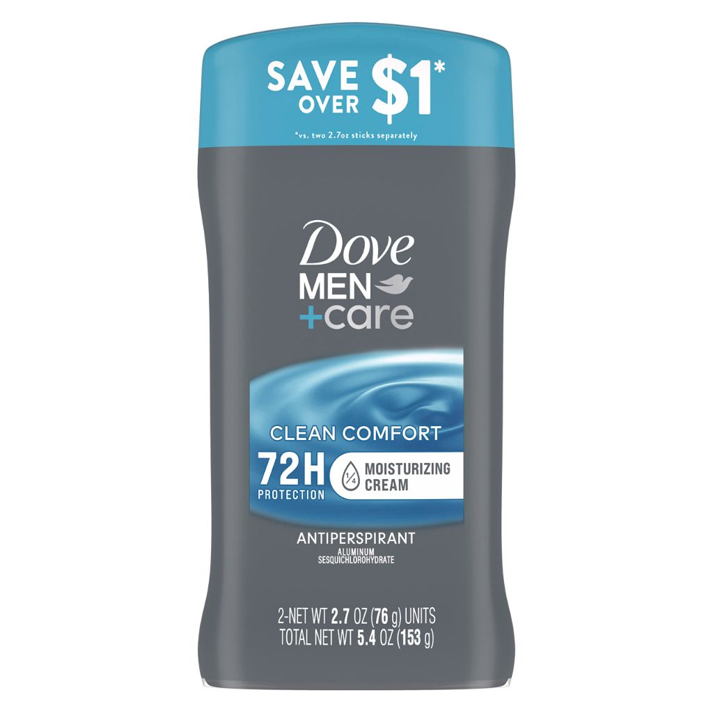 Dove Men+Care Antiperspirant Deodorant Stick Clean Comfort Twin Pk - 2.7oz