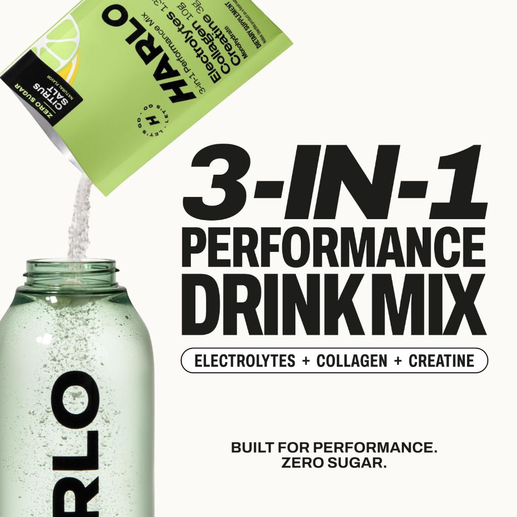 Harlo 3-in-1 Electrolytes Powder with Collagen & Creatine  | 4-Flavor Sample Pack