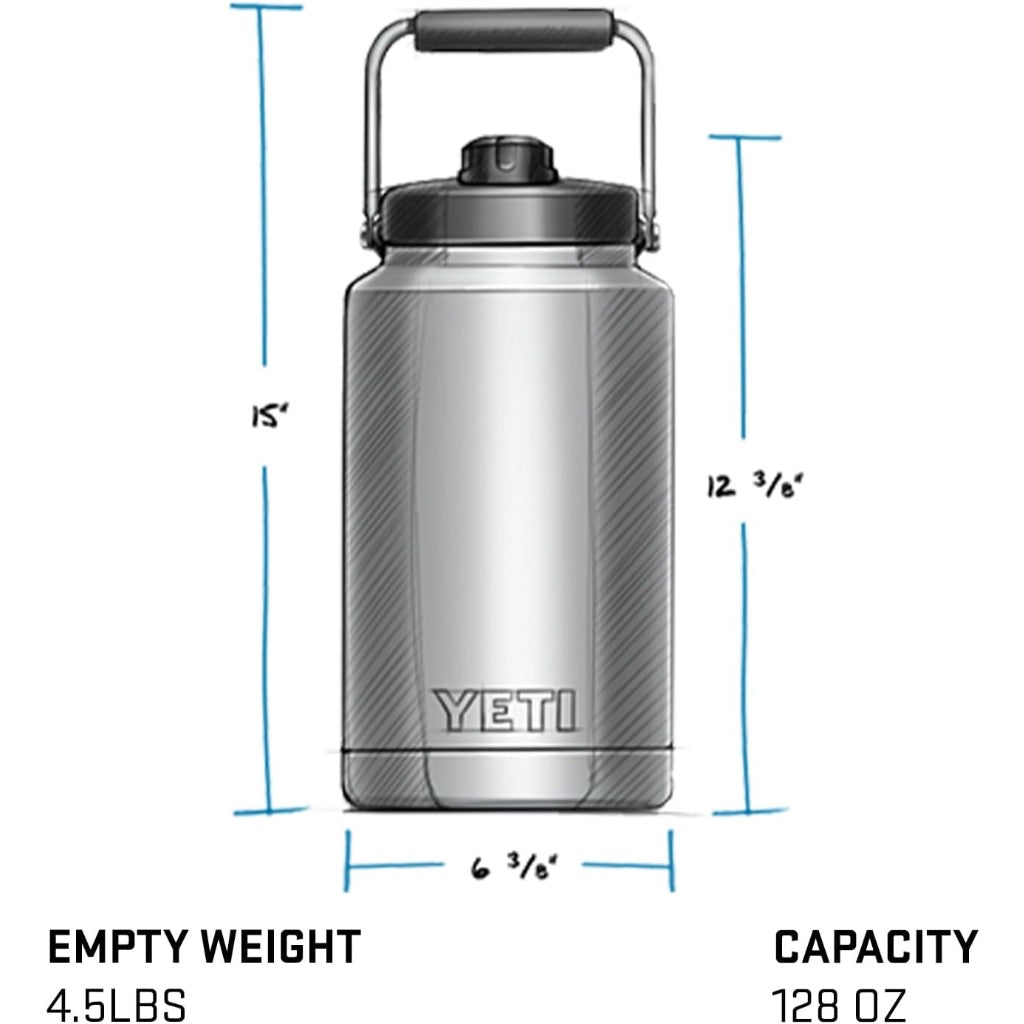YETI Rambler Gallon Jug, Vacuum Insulated, Leakproof, Stainless Steel with MagCap