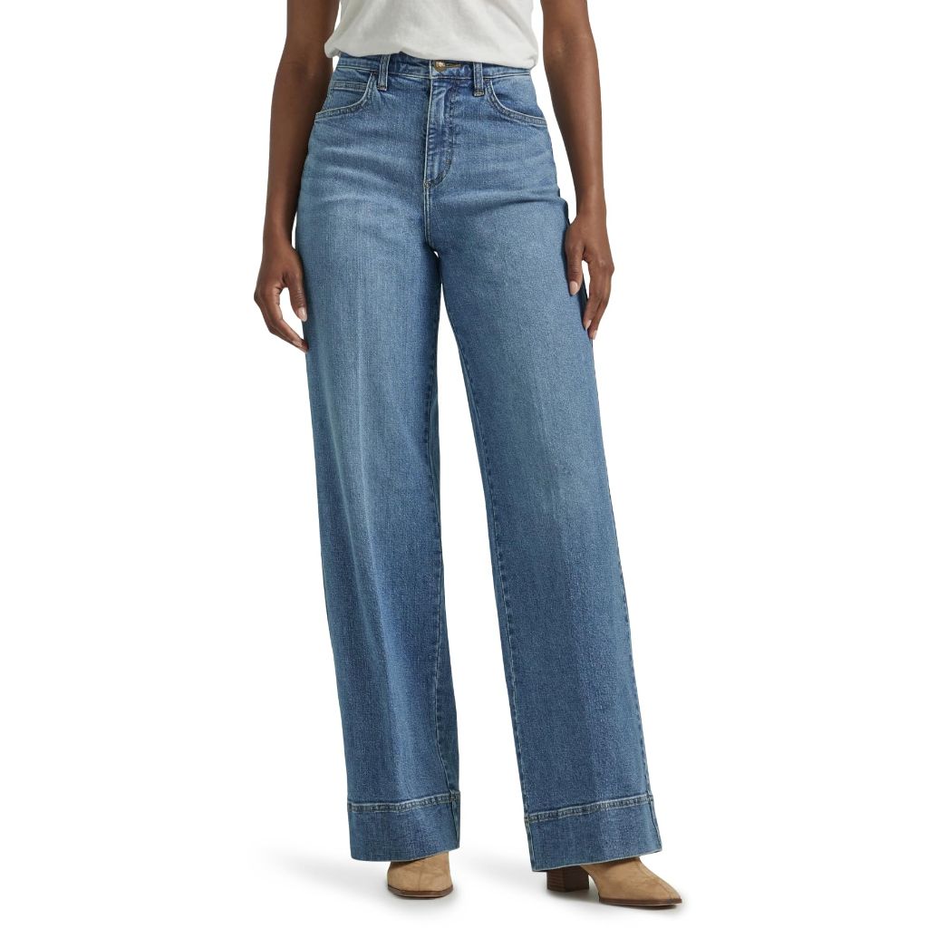 Lee Women's Legendary High Rise Trouser Jean, Elevated Retro, 2 Medium
