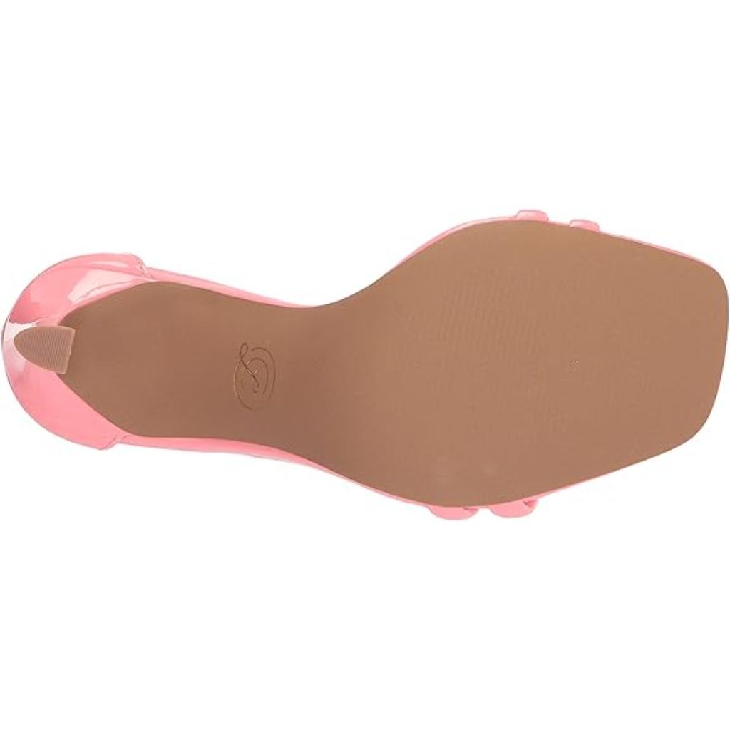 Chinese Laundry Women's Jasmine Ankle Strap Heeled Sandles - Light Pink Patent, Size 7.5