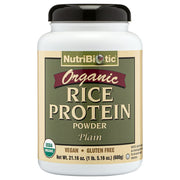 NutriBiotic Certified Organic Plain Rice Protein, 21 Ounce