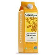Gramiyaa Cold Pressed Virgin Peanut Oil for Cooking - 33.81 fl. oz.